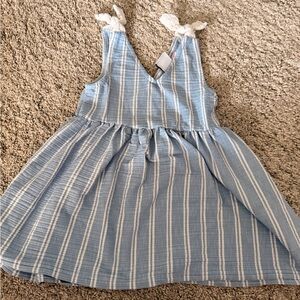 Zara Blue Striped Kids Dress